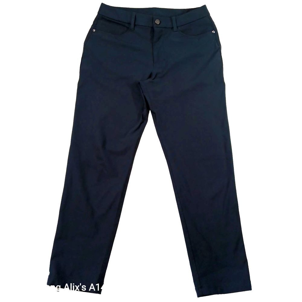 Lululemon Pants Men Dark Gray Warpstreme ABC‎ Slim Fit 5 Pocket Size 30 Golf
